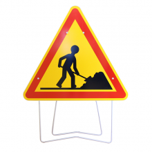 Panneau de signalisation chantier temporaire longueur 700mm - AK5 - Travaux
